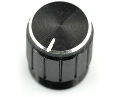 Oem Potenciometro rankenėlė GCL15 juoda - 6/15mm - x5