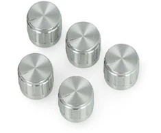 Oem Potenciometro rankenėlė GCL15 sidabrinė - 6/15mm - x5