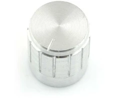 Oem Potenciometro rankenėlė GCL15 sidabrinė - 6/15mm - x5