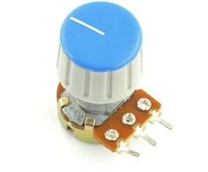 Oem Potenciometro rankenėlė GS18 pilkai mėlyna - 6/18 mm