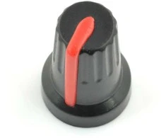 Oem Potenciometro rankenėlė RCL14 raudona - 6/14mm - 5 vnt.