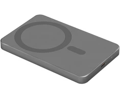 POWER BANK indukcinis Kruger &amp; Matz 5000 mAh Mag Safe pilkas