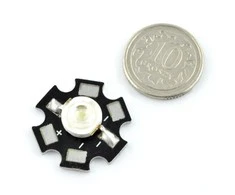 Oem Power LED Star 1W - geltonas su radiatoriumi