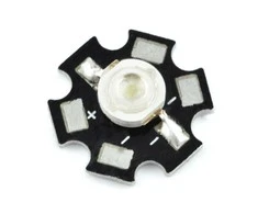 Oem Power LED Star 3W LED - raudonas su radiatoriumi