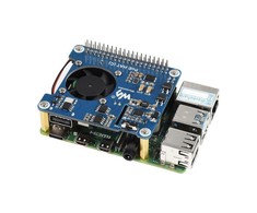 Power over Ethernet HAT (C), PoE ir 802.3af/at maitinimo priedėlis, skirtas Raspberry Pi 3B+/4B, Waveshare 1944