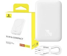 Baseus Magnetic Mini 6000mAh 20W MagSafe Powerbank (balta)