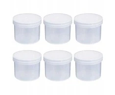 Oem PP užsukamas indas - 250 ml - Pusiau skaidrus - Apvalus