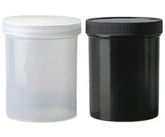 PP užsukamas indelis - 500 ml - pusiau permatomas - apvalus