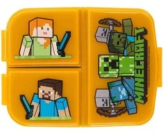 Pietų dėžutė STOR Multi Box Minecraft, Oranžinės - žalios spalvos