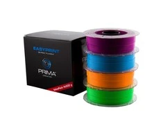 PrimaCreator EasyPrint PLA Value Pack Neon – 1.75mm – 4 x 500g (iš viso 2kg) – neoninė mėlyna, neoninė žalia, neoninė oranžinė, neoninė violetinė