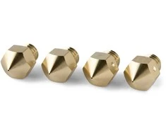 Primacreator MK8 žalvariniai ekstruderio antgaliai 0.4mm - 4vnt