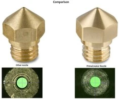 Primacreator MK8 žalvariniai ekstruderio antgaliai 0.4mm - 4vnt
