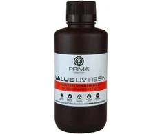PrimaCreator Value vandeniu plaunama UV derva – 500 ml – skaidri raudona