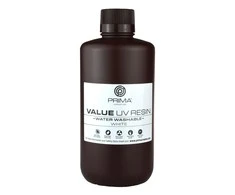 PrimaCreator Value vandeniu plaunama UV derva - 1000ml - Balta