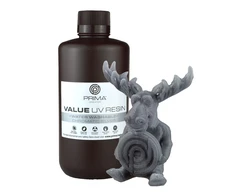 PrimaCreator Value vandeniu plaunama UV derva - 1000ml - Chromatic Sidabrinis