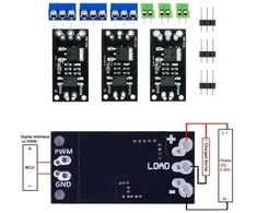 Oem PWM valdiklio modulis - HW-532 - 50A 5-40VDC - MOSFET - optinis