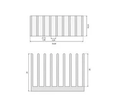 Oem Radiatorius RAD28 35x18x25mm