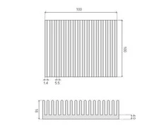 Oem Radiatorius RAD35 100x100x18mm