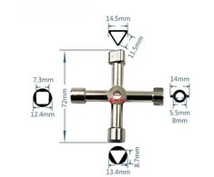Oem Raktas į technines – elektros – valdymo spintas – kryžminė