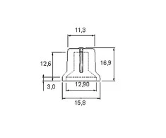 8688# Oem Rankenėlė 6mm velenui juoda/žalia