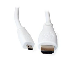 Raspberry MicroHDMI - HDMI kabelis 2m Baltas