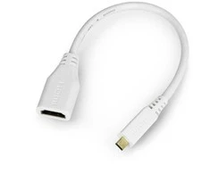 Raspberry MicroHDMI - HDMI adapteris 0.235m Baltas