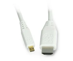 Raspberry MicroHDMI - HDMI kabelis T7689AX 1m Baltas