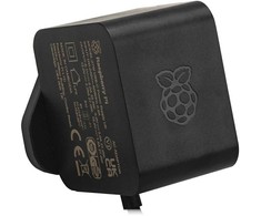 Raspberry Pi 27W USB-C maitinimo šaltinis – oficialus USB C maitinimo šaltinis 5.1V / 5A, skirtas Raspberry Pi 5 – juodas