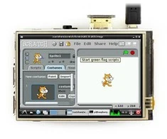 Waveshare Varžinis lietimui jautrus ekranas Raspberry Pi mikrokompiuteriui - LCD IPS 3.5