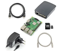 Raspberry Pi 3B+ WiFi + 32GB Micro SD + oficialūs priedai