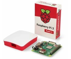 Raspberry Pi 3 Model A+ WiFi Dviejų dažnių Bluetooth 512MB RAM 1.4GHz + oficialus nemokamas dėklas