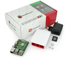 Raspberry Pi 3B WiFi + 32GB Micro SD + oficialių priedų rinkinys