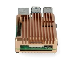 Oem Raspberry Pi 4B aliumininis radiatorius - dėžutė vario spalvos