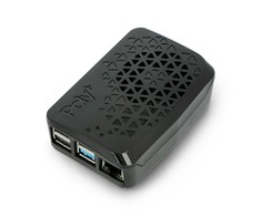 Raspberry Pi 4B dėklas Argon Poly+ Juodas