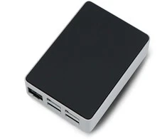 Oem Raspberry Pi 5 dėklas – aliuminis – sidabrinė-juoda – Flirc
