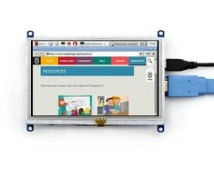 Waveshare Varžinis lietimui jautrus ekranas Raspberry Pi mikrokompiuteriui - LCD TFT 5