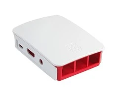 Raspberry Pi Dėžutė - Farnell - Raudonai balta