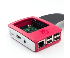 Raspberry Pi Dėžutė - Farnell - Raudonai balta