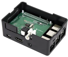 HiFiBerry ir Raspberry Pi modelių 3/2/B+ dėklas, universalus juodas