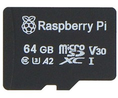 Raspberry Pi Micro SD atminties kortelė 64 GB A2 klasė