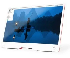 Raspberry Pi monitorius – 15.6 colio IPS LCD ekranas 1920x1080 pikselių HDMI + USB – raudona ir balta