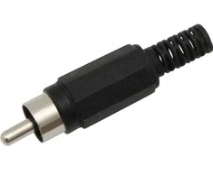 Blow Oem RCA kištukas (Cinch) juodas - 100vnt
