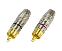 3775# Oem RCA kištukas professional Sidabrinis