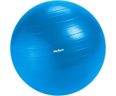 Reabilitacinis gimnastikos kamuolys 55 cm su rankine pompa, mėlynas, REBEL ACTIVE