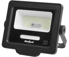 Rebel 60 W saulės prožektorius su nuotolinio valdymo pulteliu.
