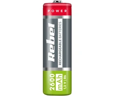 REBEL AA baterija, 2600 mAh, Ni-MH, 1.2 V, 4 vnt./bl, R6