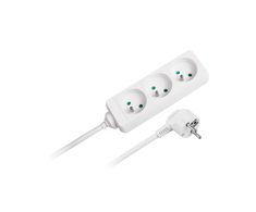 Rebel elektros tinklo ilgintuvas 3 lizdai 3m - 3x1.5mm