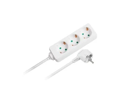 Rebel elektros tinklo ilgintuvas 3 lizdai 3m - 1.5mm