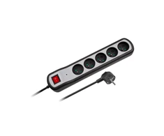 Rebel elektros tinklo ilgintuvas 5 lizdai 1.5m - 3x1.5mm