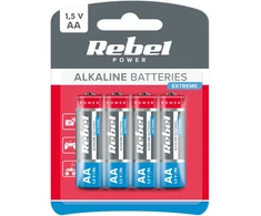 REBEL EXTREME LR06 šarminės baterijos, 4 vnt./bl